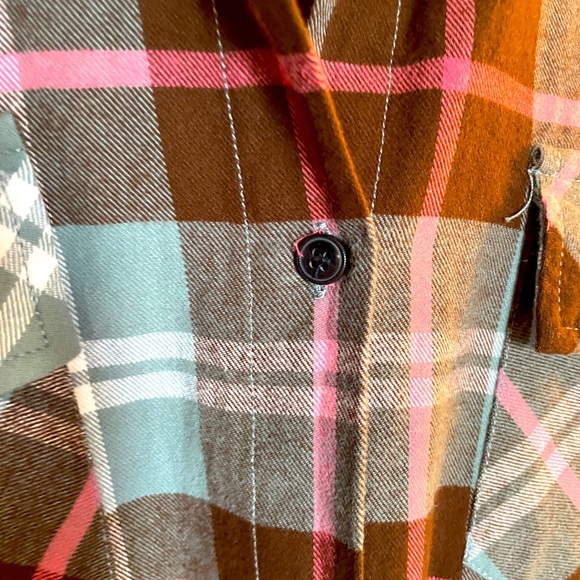 Matchstick Women Long Sleeve Flannel Plaid Checked Shirt. SZ XXL - Picture 3 of 9